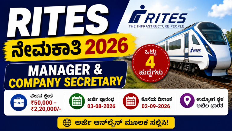 RITES Recruitment 2026